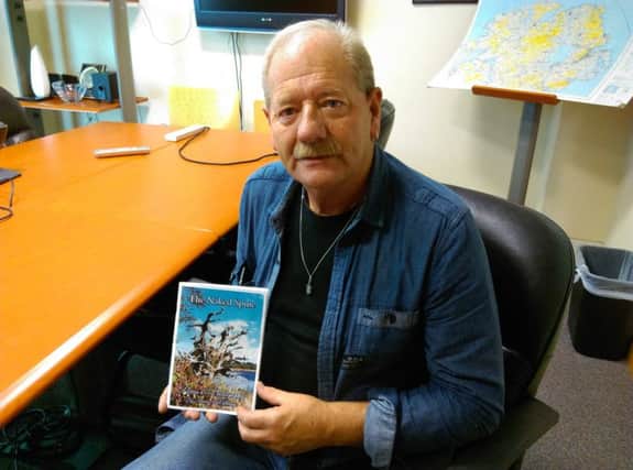 Danny McGilloway with his new book, The Naked Spine, which will be launched as part of the Gasyard Feile this Friday.
