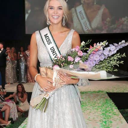 Miss Universe Donegal Grainne Gallanagh who was crowned winner of Miss Universe Ireland 2018 at the Mansion House, Dublin walking away with over Â¬40k in prizes. She will go on to represent Ireland in Miss Universe 2018 . Picture: Brian McEvoy