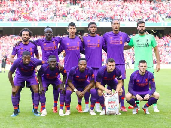 Liverpool ahead of their friendly with Napoli.