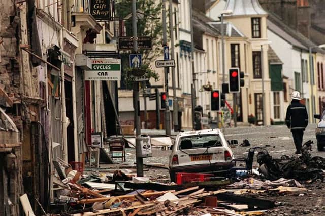 PACEMAKER BELFAST 15/08/98 The scene of devastation in Omagh back in August 15, 1998.