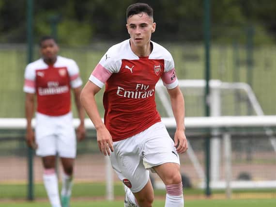 HIGHLY RATED . . .  Arsenal's Jordan McEneff has signed a three year professional deal with the Gunners.