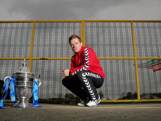Former Derry City right back pictured during the FAI Cup Final Media Day in 2012.