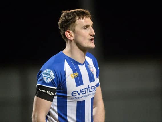 Coleraine captain Stephen O'Donnell.