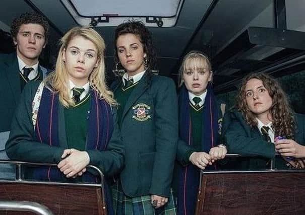 Some of the cast of Derry Girls