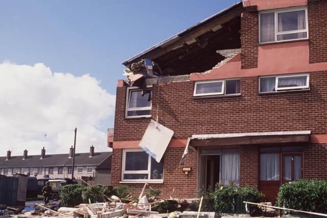 August 1988... Three people died in the IRA booby trap explosion at a flat in Kildrum Gardens in Derrys CregganGood Samaritan killing