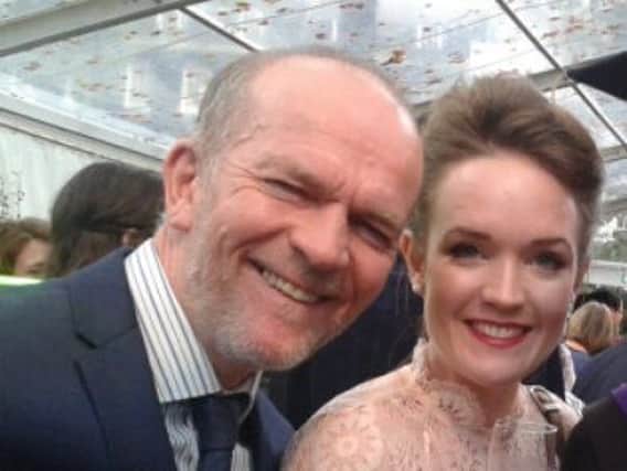 Anna Shiels-McNamee pictured with her father John