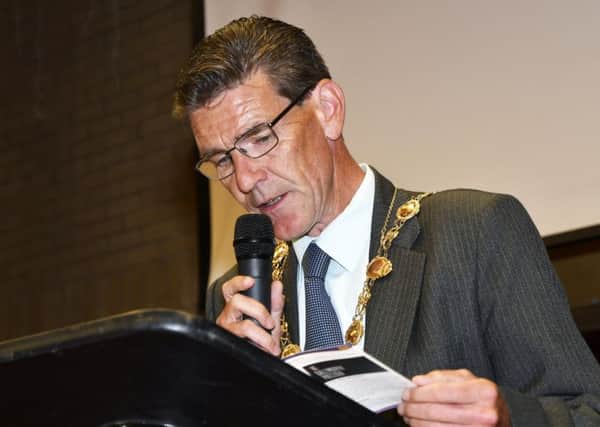 The Mayor, Councillor John Boyle. DER3018-125KM