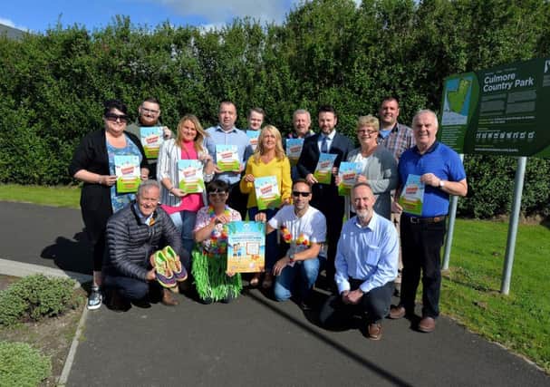 Culmore Community Festival members and local politicians pictured at the recent launch of the Culmore Community Festival and 5K Run at Culmore Country Park. The festival will run from 13th to 16th September, while the 5K will be staged on 13th September next. DER3618GS024