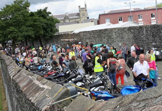 The scene on Derry's Walls during a previous Roaring Meg Festival. DER3013JM084