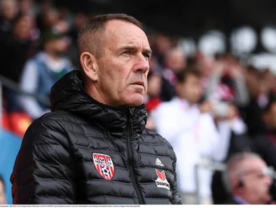 Derry City boss, Kenny Shiels' thoughts turned to his late captain after watching his side lift the EA Sports Cup.