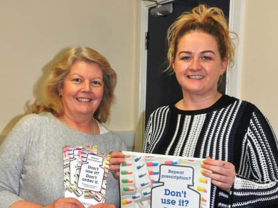 Councillor Patricia Logue with Bogside and Brandywell Health Forum programme manager Aileen McGuinness.