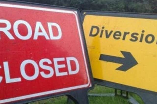 Roads are closed in Donegal.