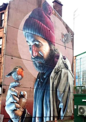 This piece of street art in Glasgow has helped transform the area.