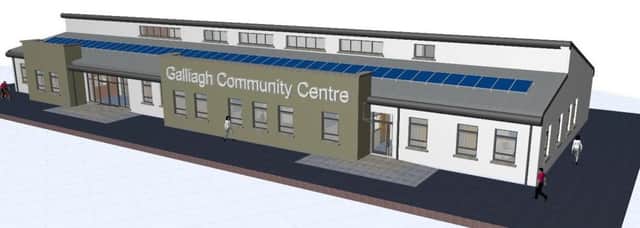 An artist's impression of how the new Galliagh Community Centre will look.