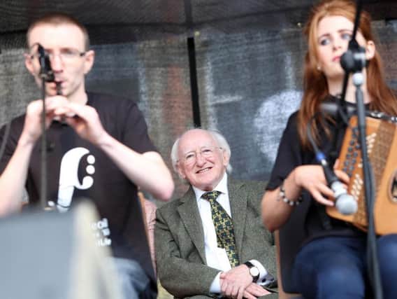 President Michael D. Higgins in Derry tomorrow.