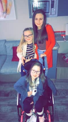 Seanain McCallion and her sisters Chloe and Grace