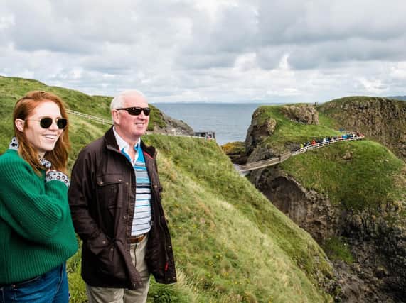 Angela Scanlon and her father Phelim.