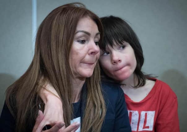 Billy Caldwell with his mother Charlotte.