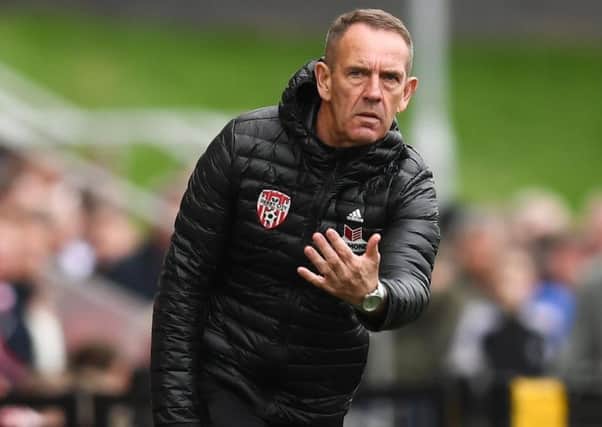 Derry City manager Kenny Shiels.