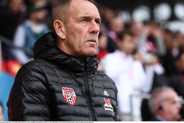 Kenny Shiels believes he would have a bigger budget for players if the Brandywell had a full house every week.