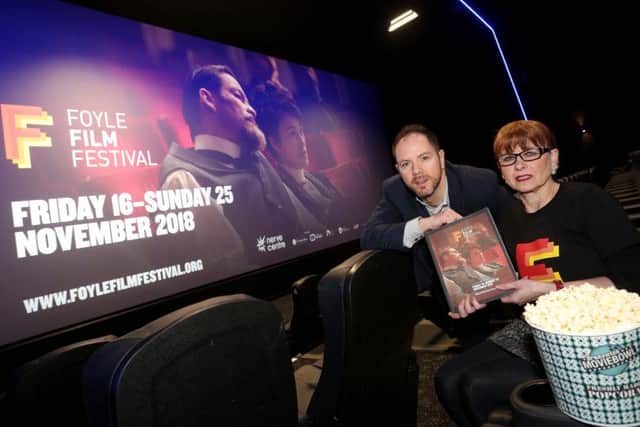 Bernie McLaughlin, Foyle Film Festival Director and Programmer and Caoimhin McClafferty, Operations Manager at Brunswick Moviebowl launch the 2018 programme. OscarAE-winning actress Vanessa Redgrave will lead the industry luminaries at the launch of the prestigious festival in Derry next month. From Friday 16 to Sunday 25 November, over 100 films from around the world will be showcased in the Nerve Centre and Brunswick Moviebowl. The programme includes a selection of premieres, features, shorts, animations and documentaries, in addition to industry workshops and Q&As with leading filmmakers.