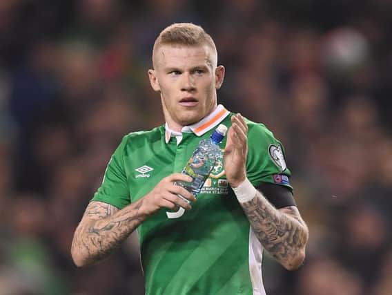 Derry born footballer and Republic of Ireland international, James McClean.