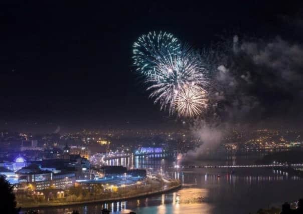 Hallowe'en celebrations in Derry are always topped off with an amazing fireworks display over the River Foyle.