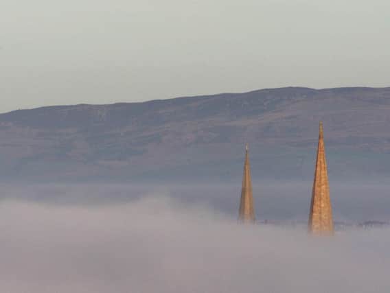 This photograph of freezing fog over Derry was taken in December 2009. (Photo: Presseye/Lorcan Doherty)