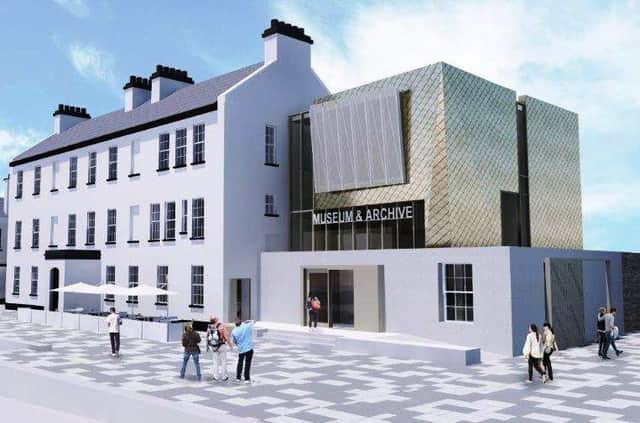 An artist's impression of how the Maritime Museum will look when completed.