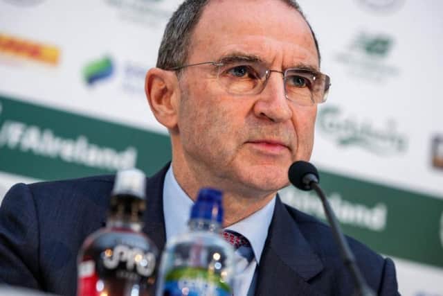 Ireland boss, Martin O'Neill pictured at Tuesday's Republic of Ireland squad announcement in Dublin.