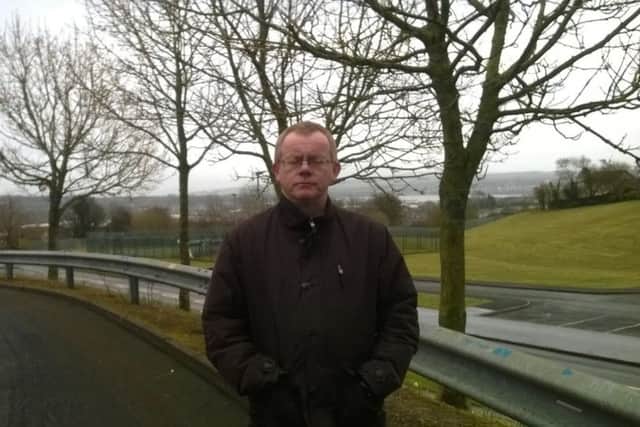 Sinn Fein Councillor Eric McGinley pictured in the Ballymagroarty area.