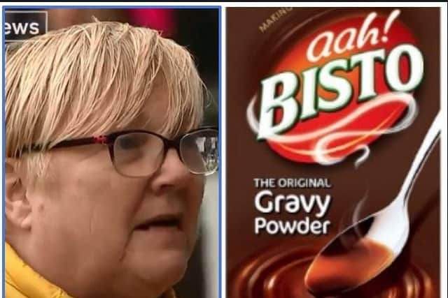 The woman was speaking to Channel 4 News journalist, Paraic O'Brien.