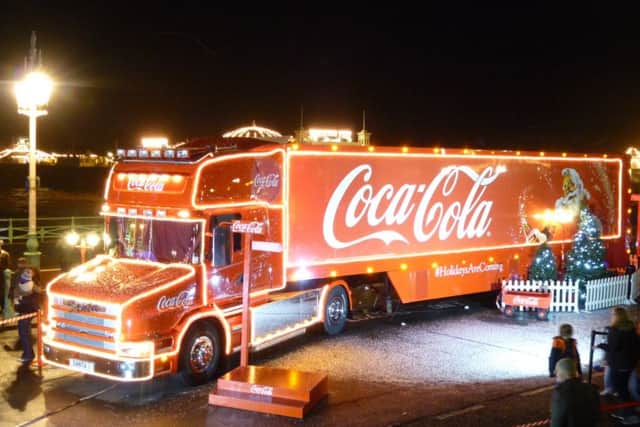 Holidays are Coming!The Coca Cola Christmas Truck will visit Derry on December 15.