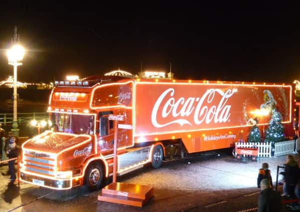 Holidays are Coming!The Coca Cola Christmas Truck will visit Derry on December 15.