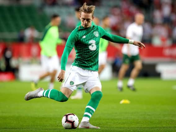 Ronan Curtis came on in the 65th minute against Denmark