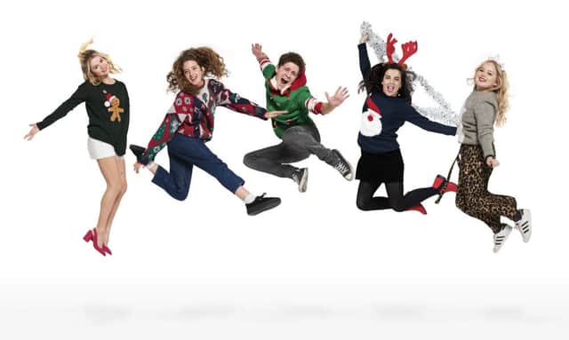 The cast of Derry Girls have swapped their school uniforms for Christmas jumpers in aid of Save the Children