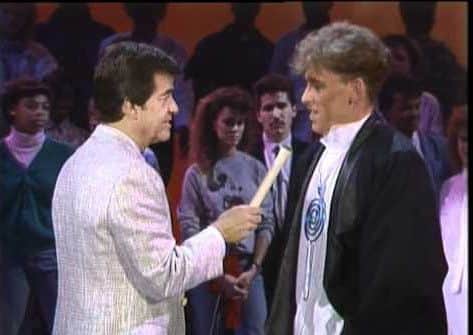 Jimmy McShane being interviewed on Dick Clarke's American Bandstand in the US at the height of his fame.