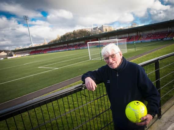 OCTOGENERIAN. . . . .John 'Jobby' Crossan pictured at Brandywell this week. The former international footballer celebrates his 80th birthday this week. (Photos: Jim McCafferty Photography)