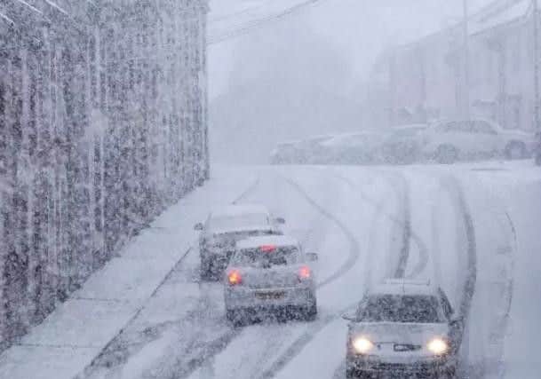 Heavy snowfall in Derry in 2009.