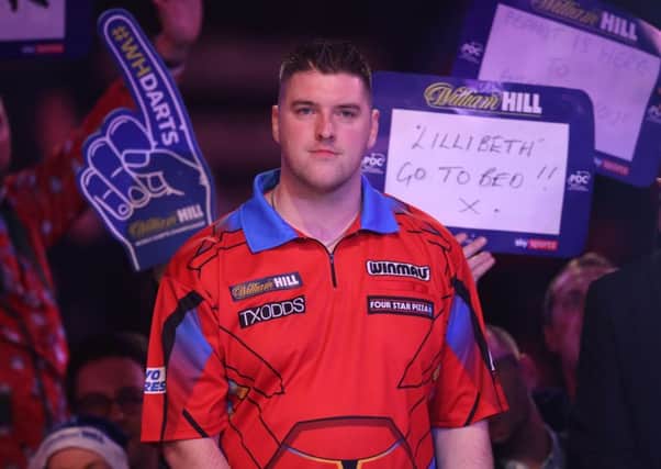Daryl Gurney during day six of the William Hill World Darts Championships at Alexandra Palace, London. PRESS ASSOCIATION Photo. Picture date: Tuesday December 18, 2018. Photo credit should read: Adam Davy/PA Wire