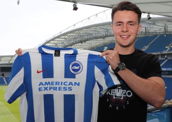 Brighton defender Josh Kerr will travel to Derry next month.