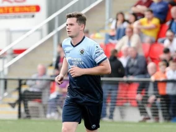 Institute's Michael McCrudden netted four goals in their win over Cliftonville.