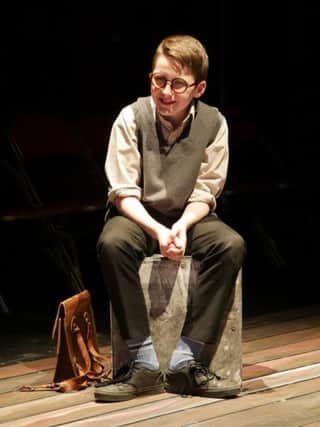 Young actor Tiernan Farren in The Playhouse production of The Monk, The Bird, and the Priest, a Harrowing, hard-hitting & heart-wrenching new production exploring life, education, mercy and malice in a Catholic Boys' College in Ireland in the 1950s.