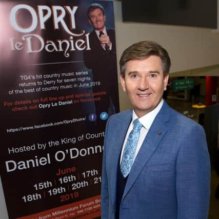 Daniel O'Donnell pictured launching his summer shows last week at the Millennium Forum. (Photo - Tom Heaney, nwpresspics)