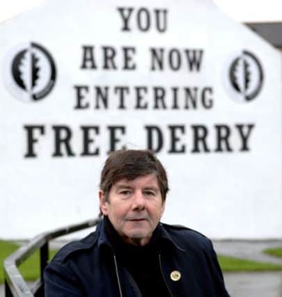 Liam Hillen pictured at Free Derry Corner a number of years ago. (0310C20)