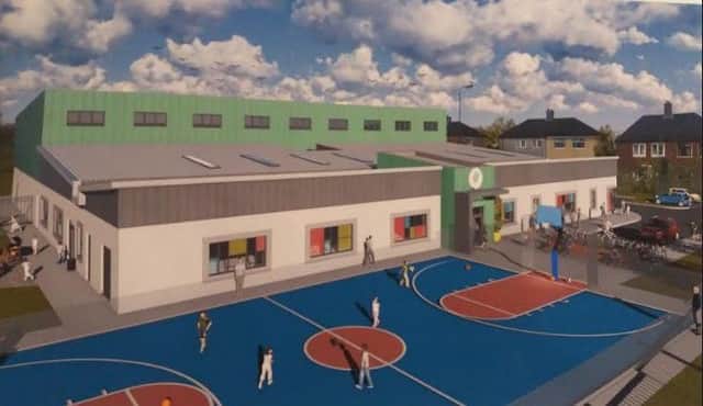 The plans for the new St Mary's Youth Club in Creggan.