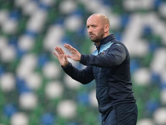 Paddy McLaughlin's Institute travel to title contenders Ballymena United, later this month.