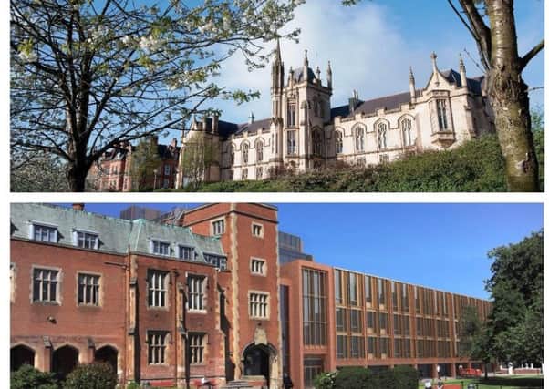Ulster University's Magee campus, and Queen's University, Belfast