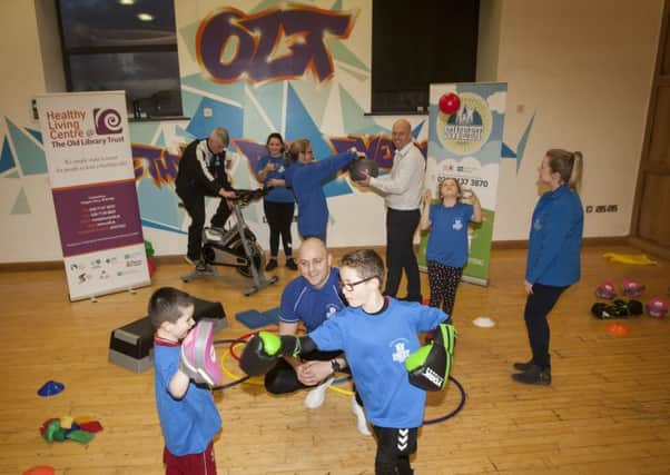 SWEET PROJECT 2019. . . .Group pictured at the Old Library Trust, Creggan this week at the launch of the SWEET Programme 2019 for a Healthier Family Life. Included are George McGowan, Director, OLT, Daniel â¬ÜPintaâ¬" Quigley, Instructor and Aoibhin Kelly, Healthy Lifestyle Co-Ordinator, OLT with members of the Coyle and Deery families, who will also be taking part. They include mum Joanne Coyle with Jack (10), Megan (8) and Matthew (5) and dad Colm Deery with daughter Kaycee (11). The programme will officially start on Friday, 30th January at 4.00pm in the Old Library Trust. (Photo: Jim McCafferty Photography)