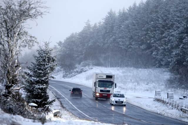 Snow scenes from the main Coleraine to Limavady road on Tuesday. Pic Steven McAuley/McAuley Multimedia